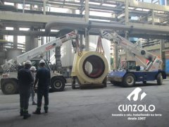 Içamento de Rotor com Guindastes Industriais